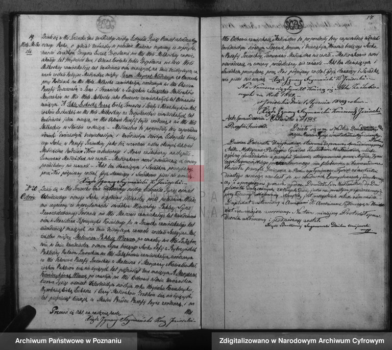Obraz 19 z jednostki "Akta urodzeń, małżeństw i zgonu"