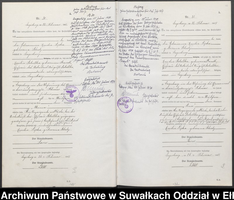 image.from.unit.number "[Geburts-Neben-Register des Preussischen Standes-Amtes Angerburg Kreis Angerburg]"