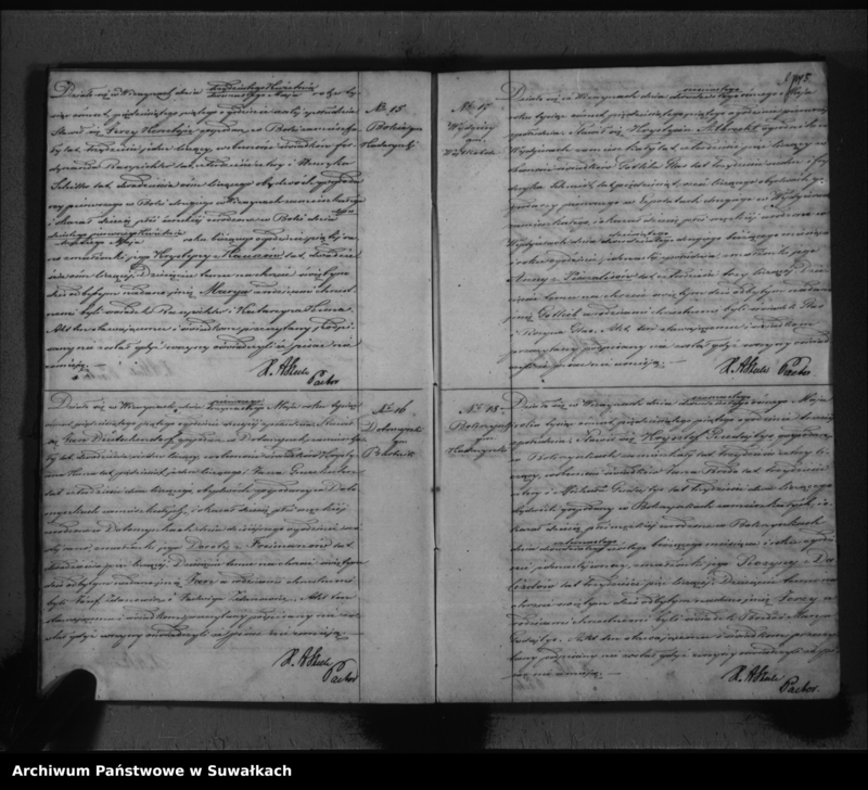image.from.unit.number "Duplikat do zapisywania aktów urodzeń, zeyścia i ślubów w Parafii zwanej Wiżayny na rok 1855"