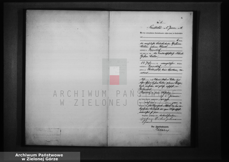 Obraz 5 z jednostki "Sterbe-Haupt-Register 1914 vol. I"