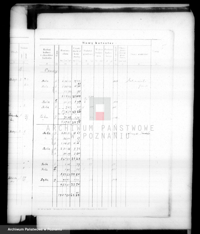 Obraz 9 z jednostki "Ostateczny rejestr pomiarowy majątku Łobżenice powiatu wyrzyskiego"