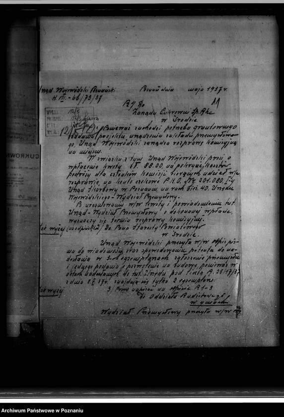 Obraz 16 z jednostki "Zatwierdzenie zakładu przemysłowego /przebudowy budynku góry cukrowej/ Cukrowni w Środzie Spółka Akcyjna"