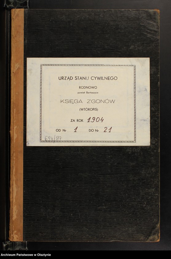 image.from.unit.number "Sterbe-Neben-Register Nr 1 - 21"