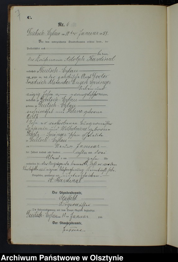 image.from.unit.number "Sterbe-Neben-Register Nr 1 - 111"