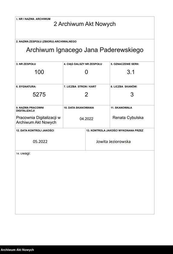 image.from.unit.number "Nota prezydenta Stanów Zjednoczonych Woodrowa Wilsona dotycząca poparcia idei odbudowy niepodległego państwa polskiego."