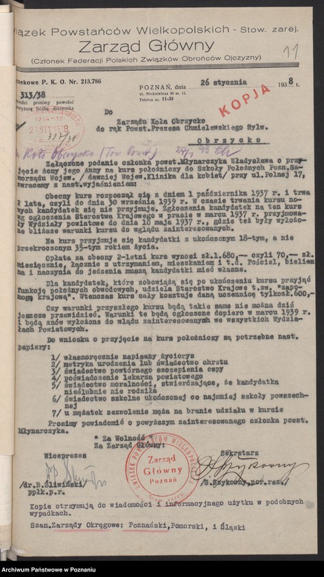 Obraz 15 z jednostki "Obrzycko, powiat Szamotuły - akta koła."