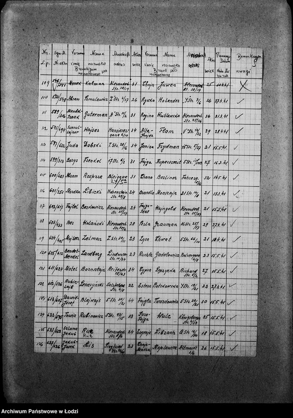 Obraz 12 z jednostki "[Imienne wykazy zaślubionych lub zaręczonych par]"