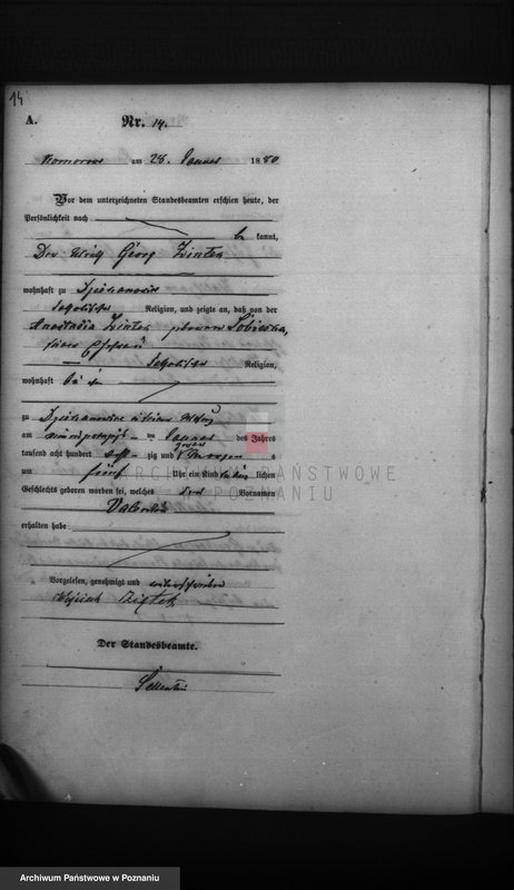 Obraz 16 z jednostki "Księga urodzeń"