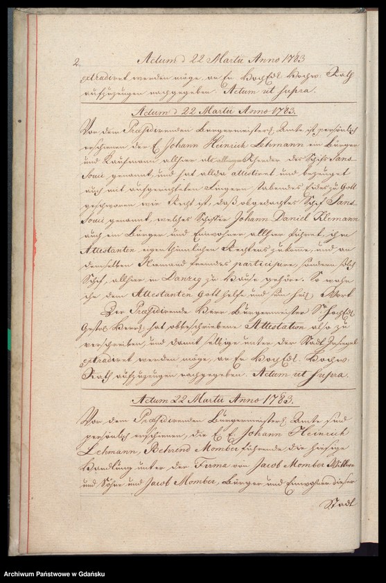 image.from.unit.number "Acta coram Officio […] Joannis Bentzmann Praeconsulis ac Praesidis [22.III.1783-13.III.1784] Joannis Bentzmann nec non Fisci Administratoris [27.III.1783-9.III.1784] /2 indeksy/"