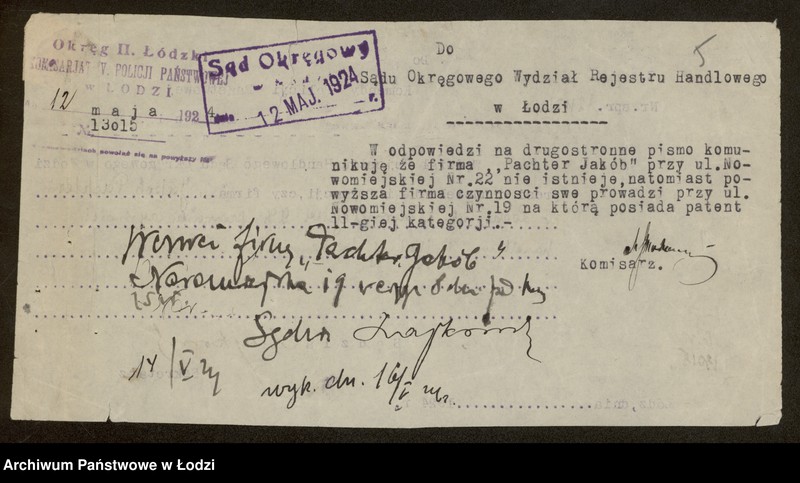 Obraz 7 z jednostki "jakób Pechter- sprzedaż manufaktury, galanterii, konfekcji i przędzy"