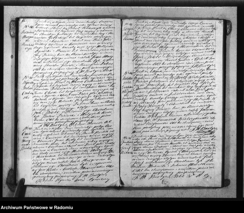 image.from.unit.number "Duplikat akt Religijno - Cywilnych Urodzonych, Zaszlubionych i Zmarłych Parafii Wysoka spisanych za rok 1850"