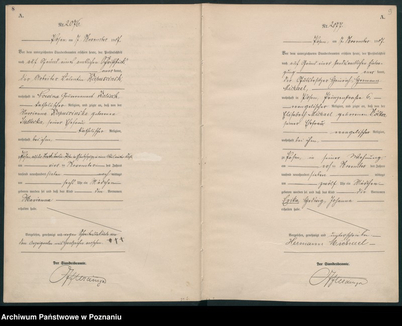 Obraz 7 z jednostki "Księga miejscowa urodzeń tom V [Rejestr główny urodzeń]"