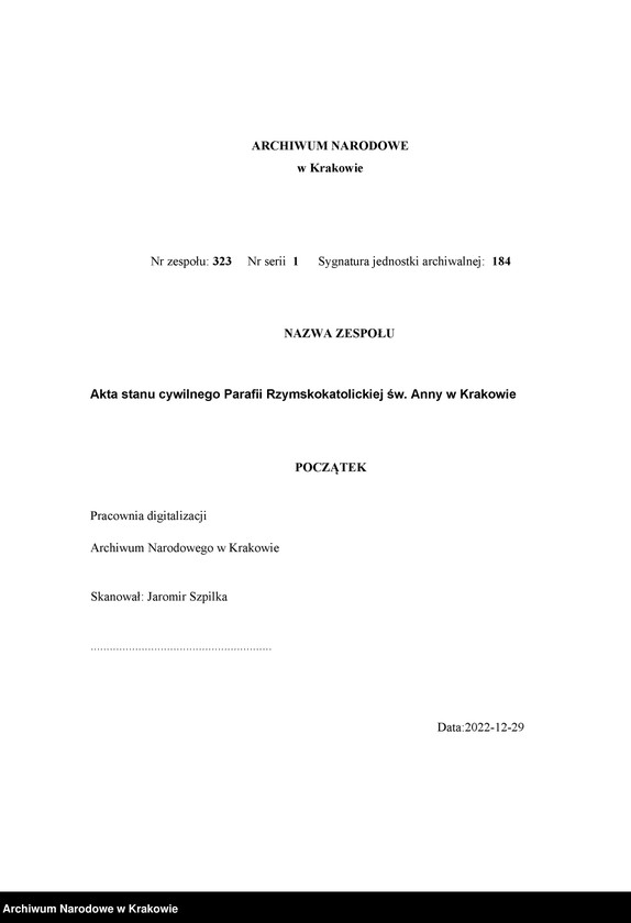 Obraz 1 z jednostki "[Księga urodzeń]"