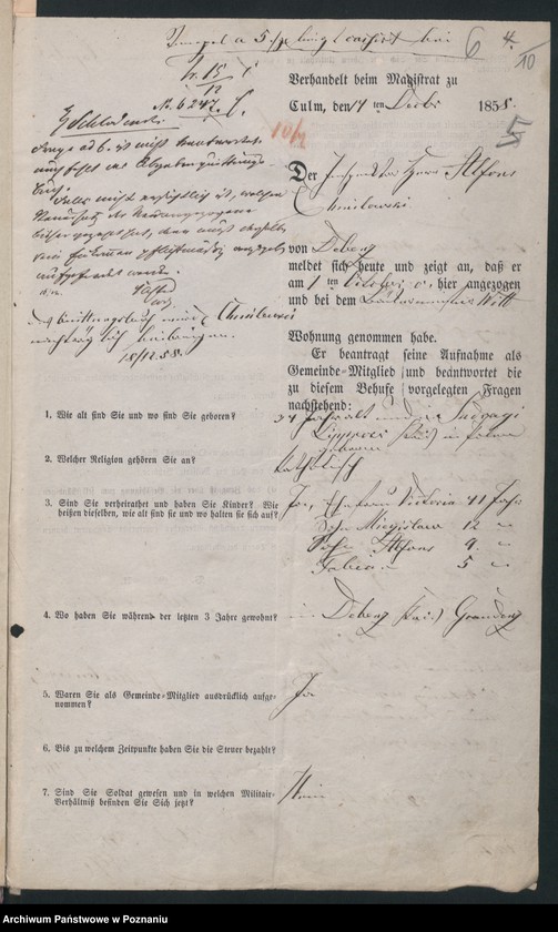 Obraz 9 z jednostki "A. betr. Alfons Chmielewski in Culm"