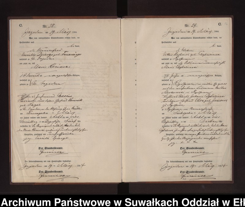 image.from.unit.number "Sterbe-Neben-Register des Preussischen Standes-Amtes Rydzewen Kreis Loetzen"