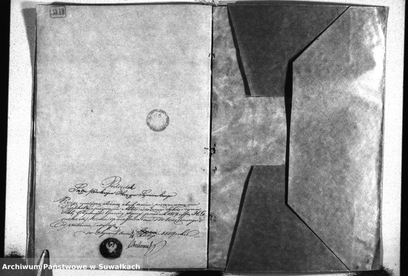 image.from.unit.number "Duplikat Akt Urodzonych, Umarłych i zaślubionych wyznania Filipońskiego Gminy Sejwy za rok 1859"