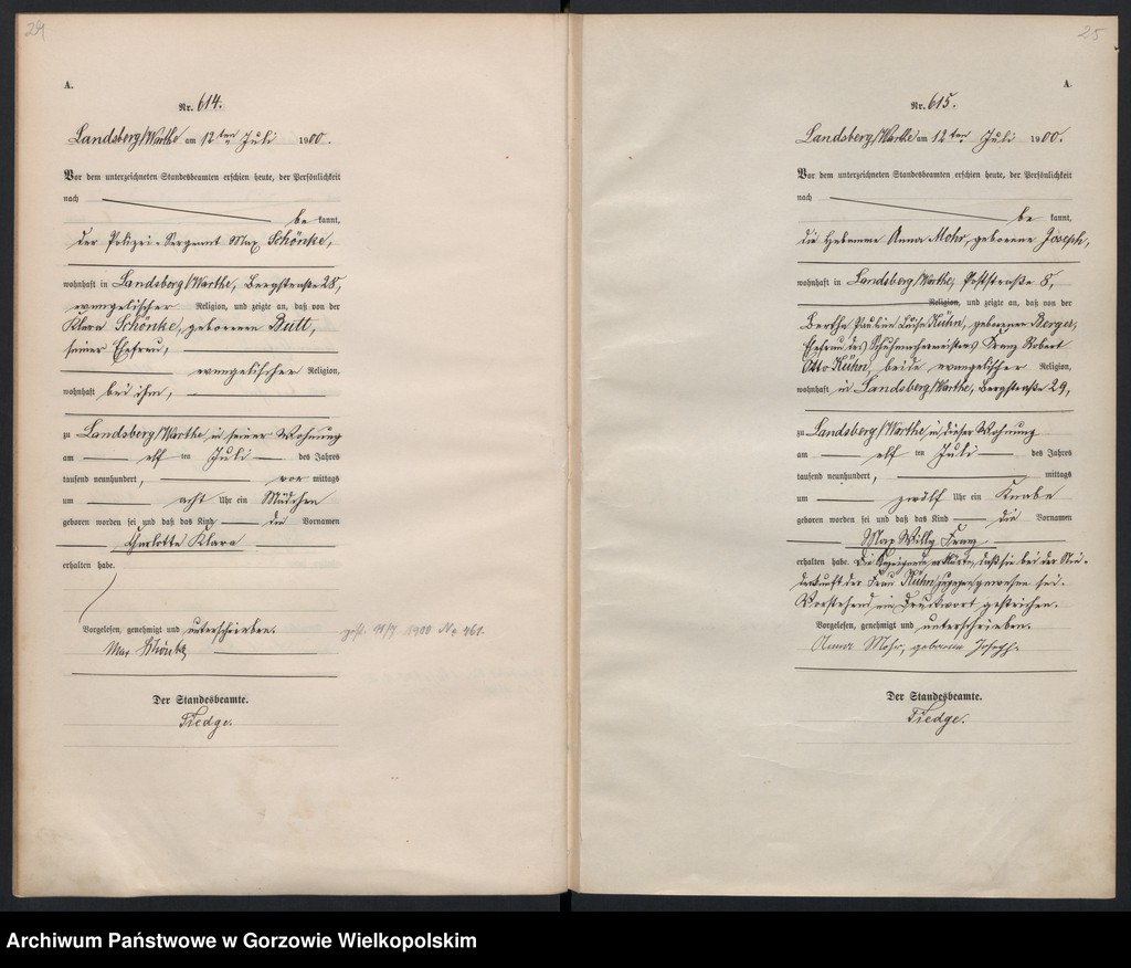 Obraz 16 z jednostki "Geburts Register"