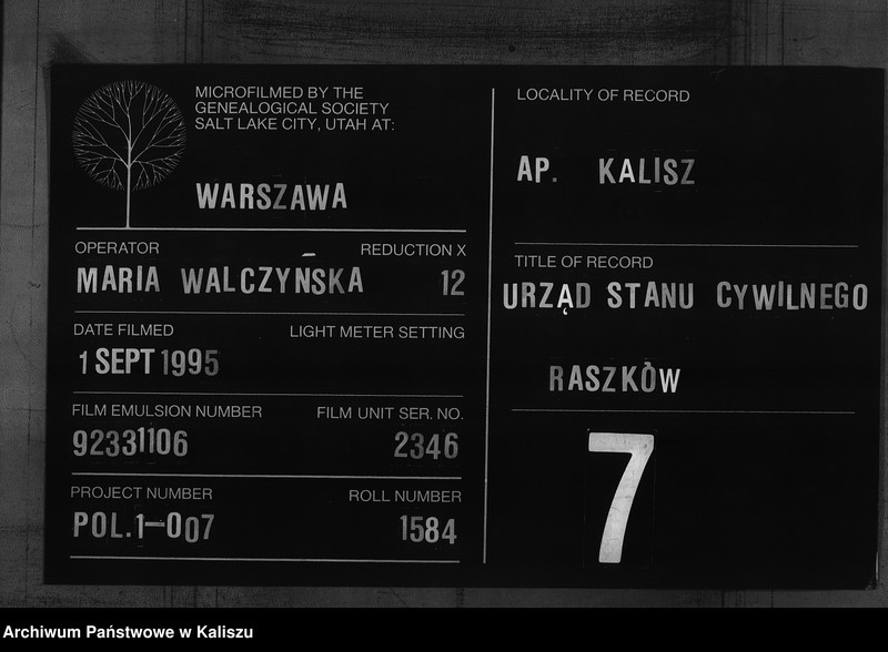 Obraz 1 z jednostki "[Księga zgonów]"