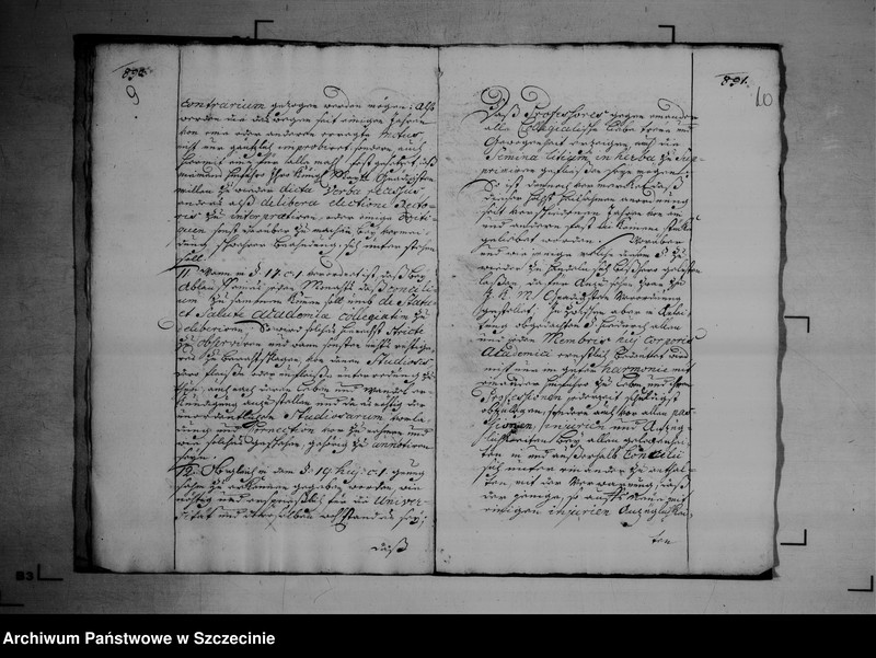 image.from.unit.number "Visitations - Abschied für das Concilium Academium zu Greifswald vom 20 November 1730."