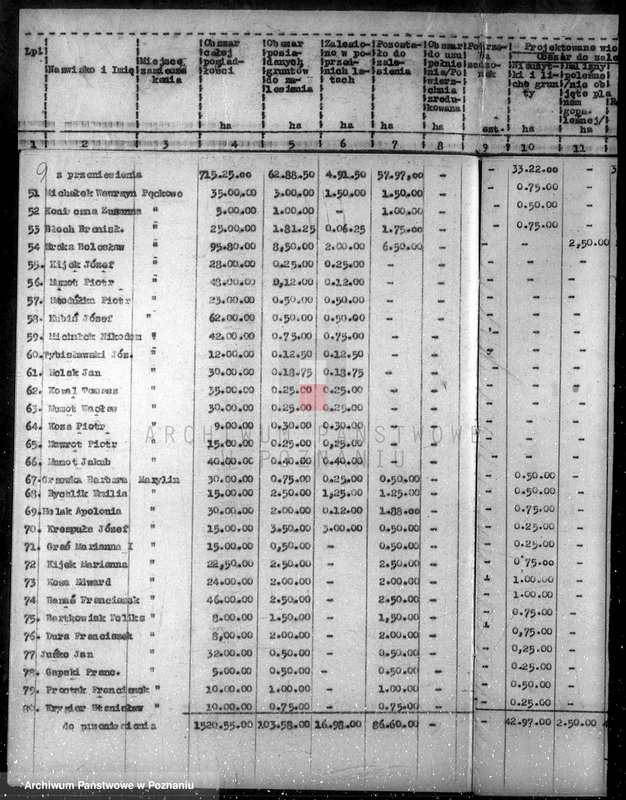 Obraz 13 z jednostki "Zalesienie nieużytków /wykaz/"