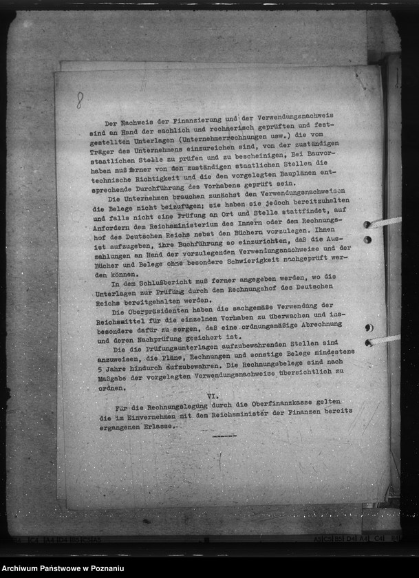 Obraz 12 z jednostki "Zarządzenia i sprawozdania w sprawie wykorzystania kredytów na umocnienie niemczyzny nad granicami państwa"