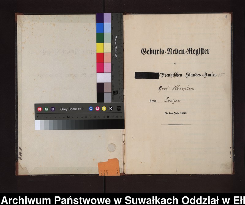 image.from.unit.number "Geburts-Neben-Register des Preussischen Standes-Amtes Gr. Konopken Kreis Loetzen"