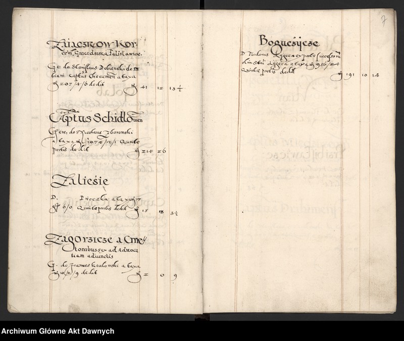 image.from.unit.number "Sumariusz pieniędzy i rejestr retenty piątej części z dochodów dóbr stołowych z terenów całej Rzeczpospolitej."