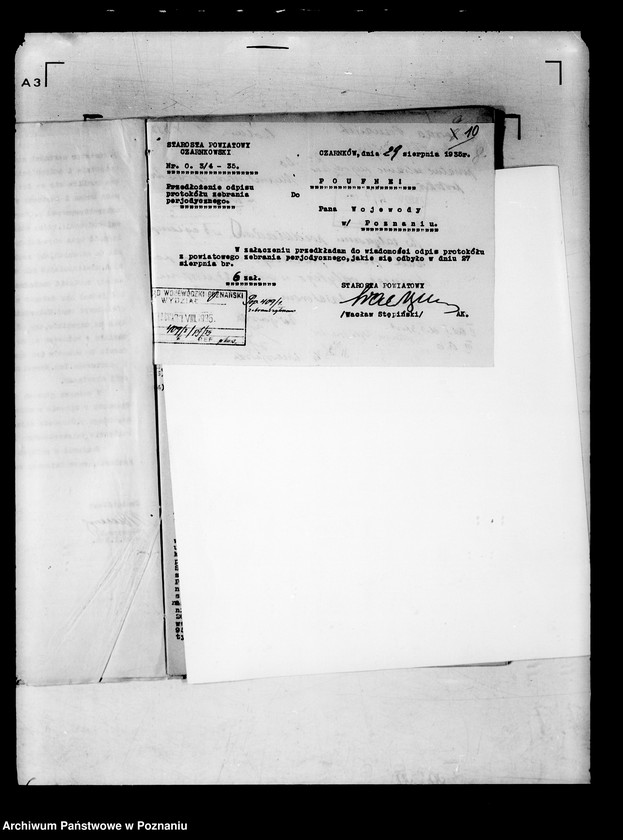 Obraz 14 z jednostki "Protokoły z zebrań periodycznych I instancji /kierowników władz i urzędów niezespolonych z terenu poszczególnych powiatów omawiające ogólną sytuację polityczną i społeczno-gospodarczą"