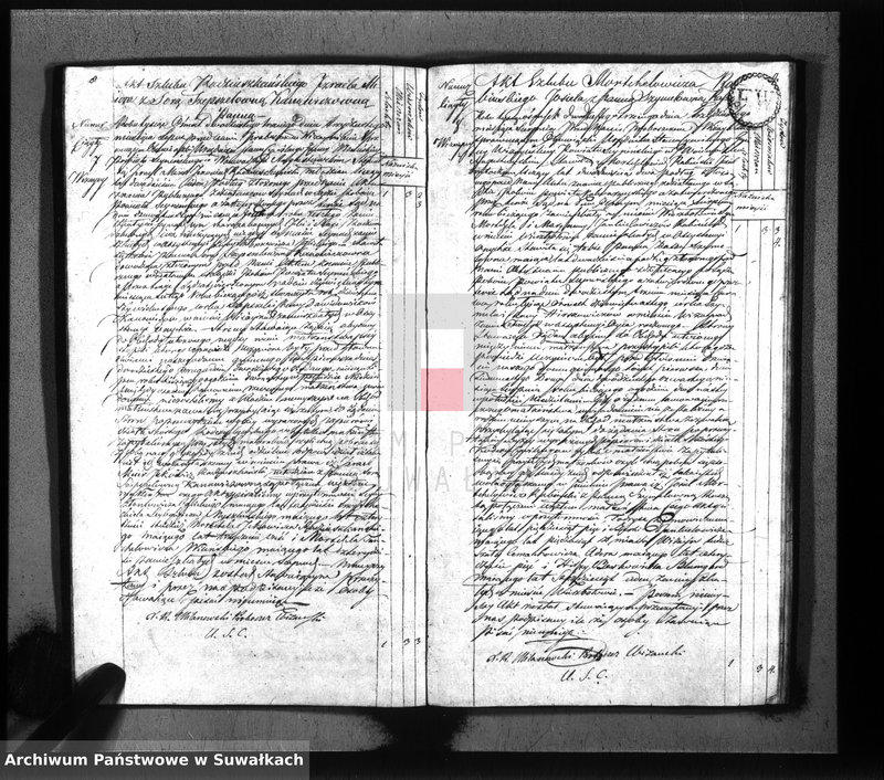 image.from.unit.number "Akta zaślubionych gminy wiżańskiey obwodu seyneńskiego, w województwie augustowskim od dnia 1-go stycznia do dnia ostatniego grudnia 1823 roku"