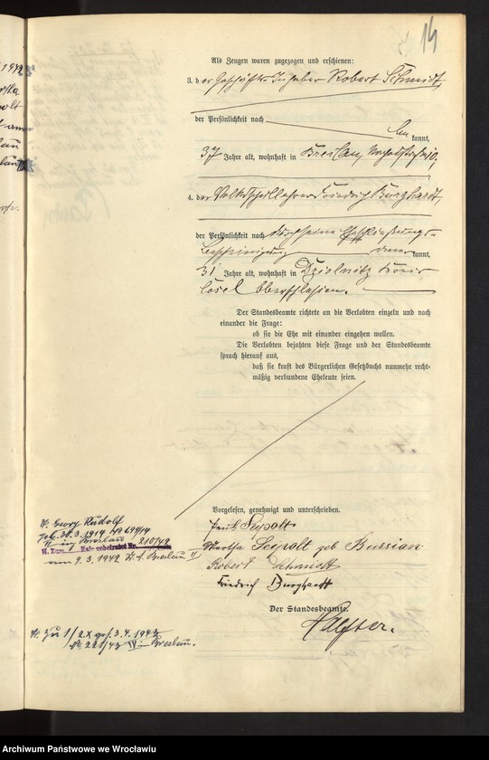 image.from.unit.number "Heiraths-Haupt-Register Breslau II 1907 Band 2"
