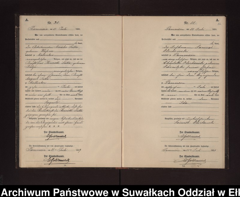 image.from.unit.number "Geburts-Neben-Register des Preussischen Standes-Amtes Neuhoff Kreis Loetzen"