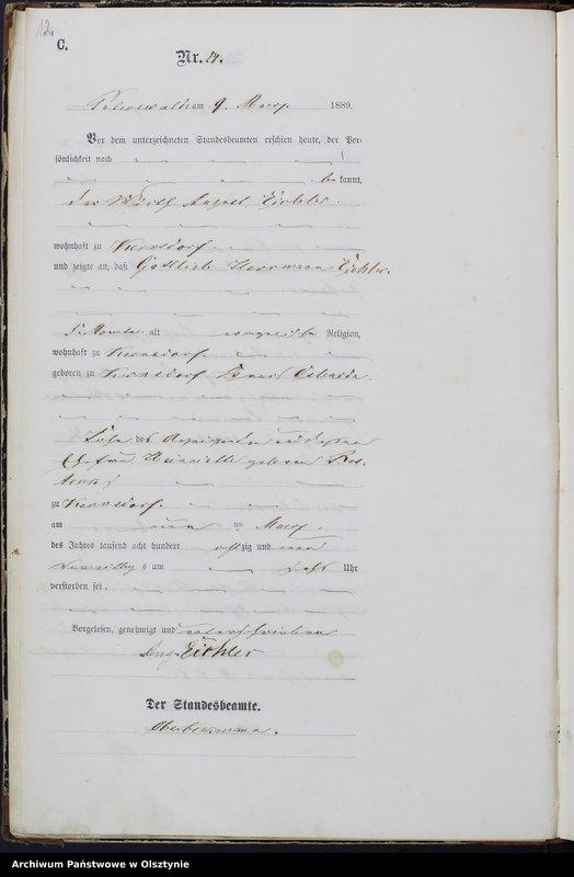 image.from.unit.number "Sterbe-Haupt-Register Nr 13 - 90"