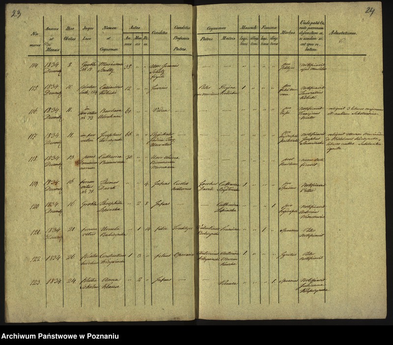 Obraz 15 z jednostki "Księga zgonów"