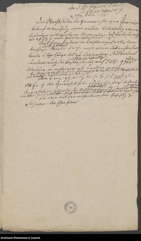 Obraz 4 z jednostki "[Akta den Bau und die Reparatur der allhiesigen Hauptwache anbetreffend]"