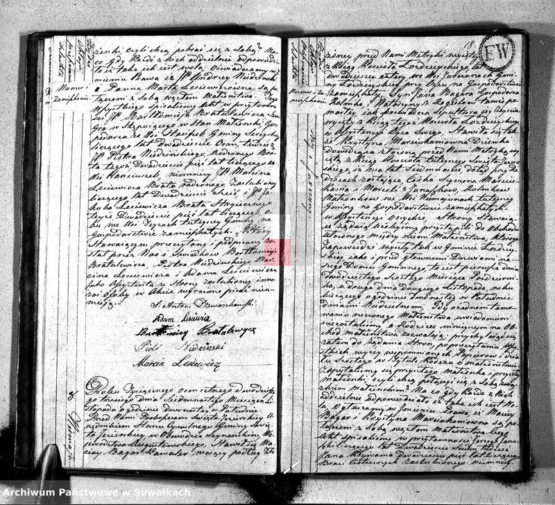 image.from.unit.number "Akta zaślubionych w roku 1823 urzędnika stanu cywilnego gminy święto jeziorskiey w obwodzie seyneńskim województwa augustowskiego"