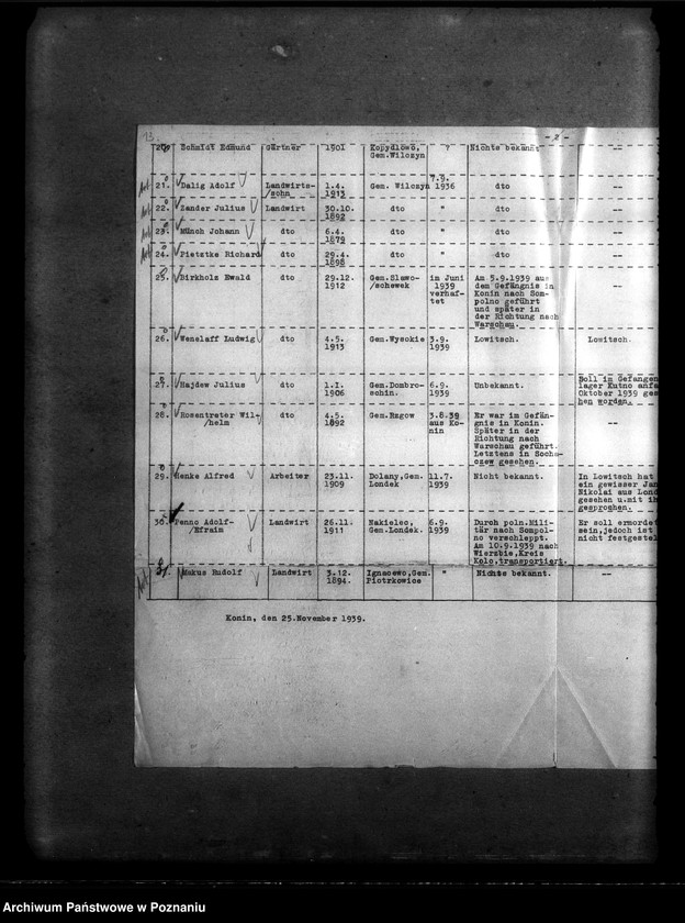 Obraz 17 z jednostki "Amtliche Meldungen Kreis Konin"