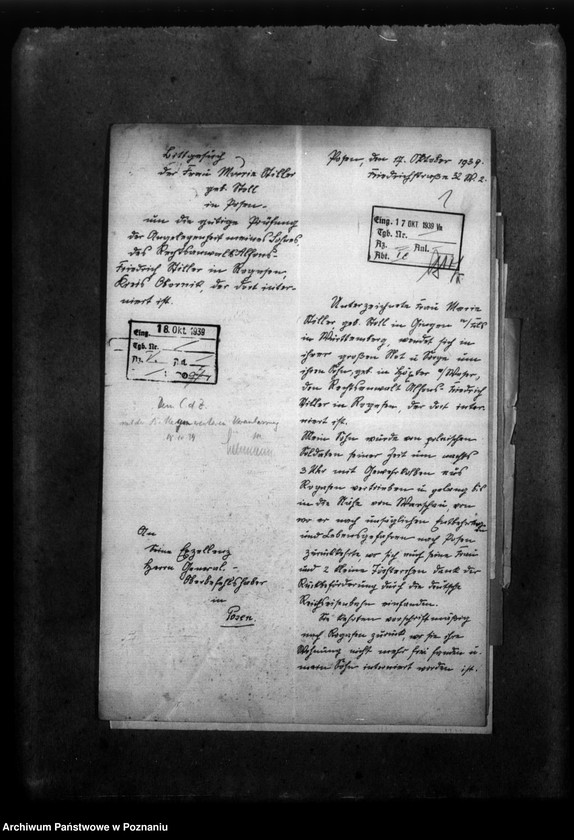 Obraz 5 z jednostki "Korespondencja w sprawie Niemców, którzy zginęli w 1939 roku w różnych powiatach"