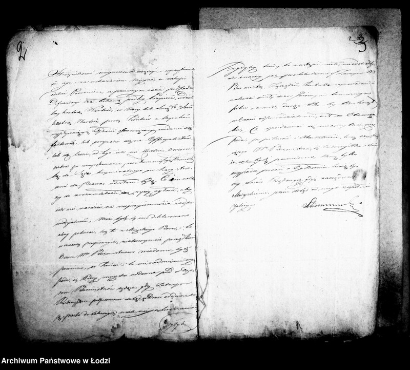 Obraz 7 z jednostki "Akta ławnika czynnego osady fabrycznej Łódka tyczące się defraudacji leśnych"