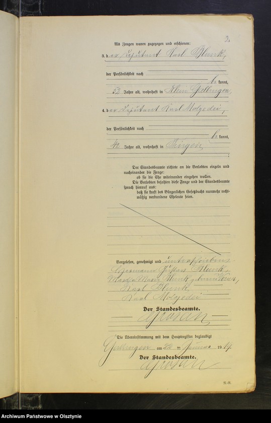 image.from.unit.number "Heirats-Neben-Register Nr 1 - 26 [ Księga małżeństw - wtóropis ]"