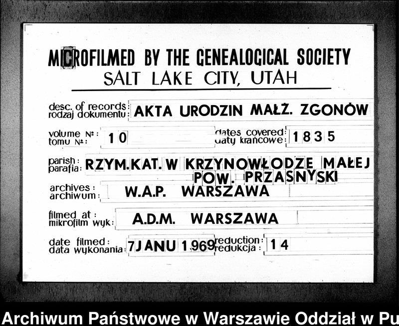 image.from.unit.number "Akta urodzeń, małżeństw i zgonów"