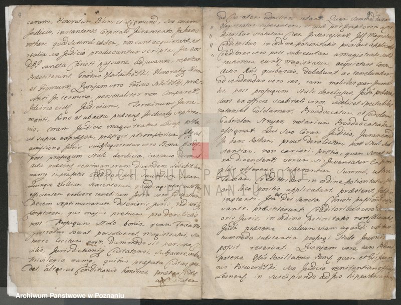 Obraz 7 z jednostki "Dekret specjalnej Komisji Królewskiej rozstrzygających sprawę wierzycieli dóbr ordynacji Sułkowskich; język łaciński"