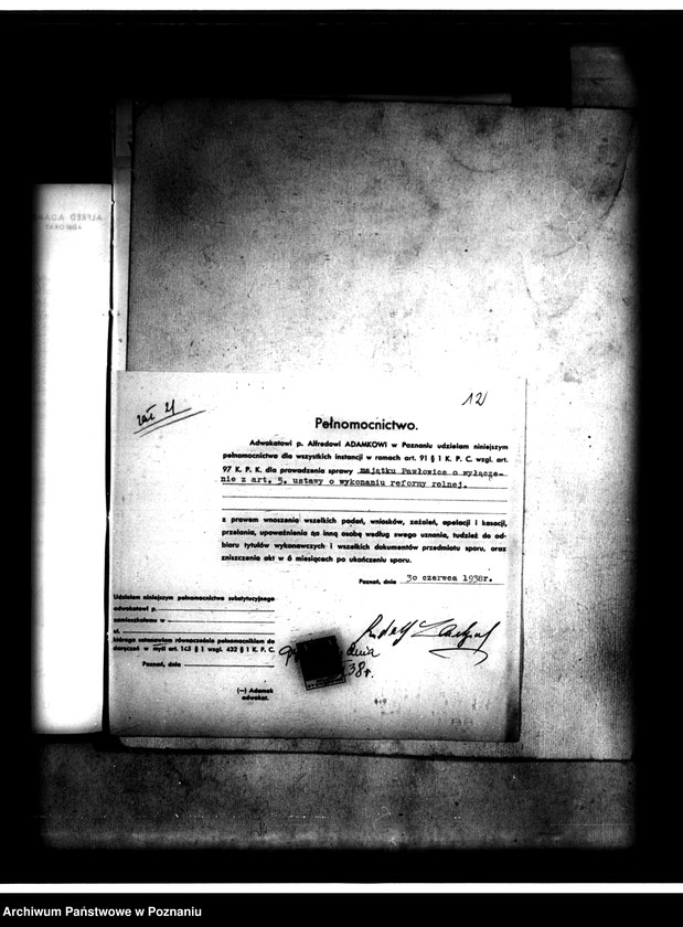 Obraz 16 z jednostki "Majątek Pawłowice powiatu poznańskiego wyłączenie z art. 5 ustawy o wykonaniu reformy rolnej"