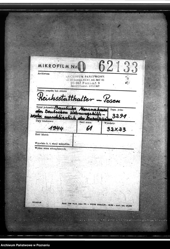 Obraz 2 z jednostki "Bauliche Massnahmen des Deutschen Wohnungshilfswerks ausschliesslich der Behelfsheime"