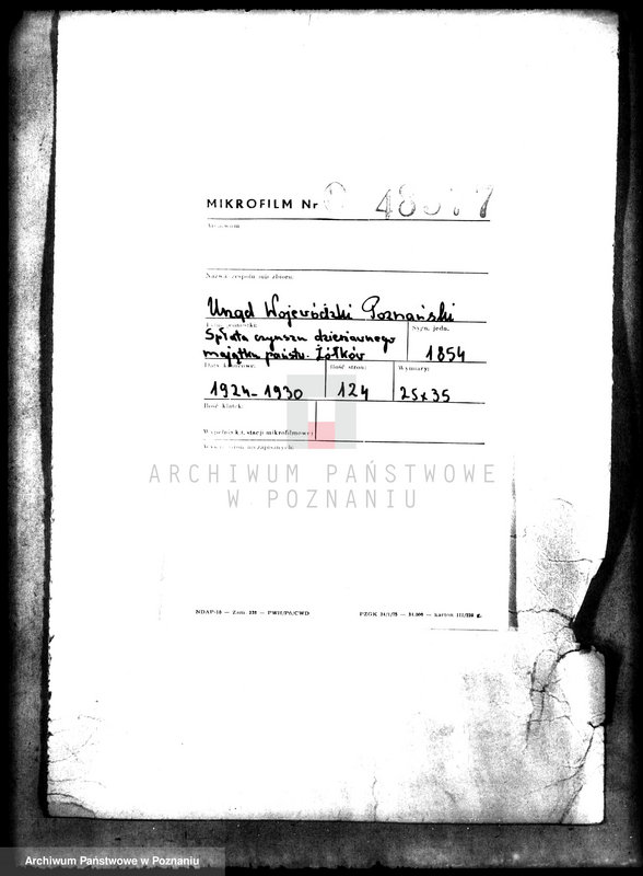 Obraz 2 z jednostki "Spłata czynszu dzierżawnego majątku państwowego Żółków"