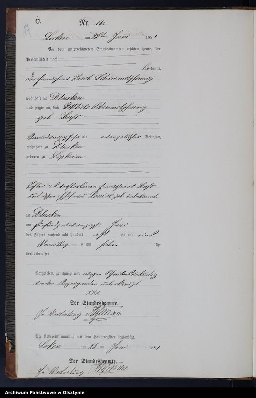image.from.unit.number "Sterbe-Neben-Register Nr 1 - 25"