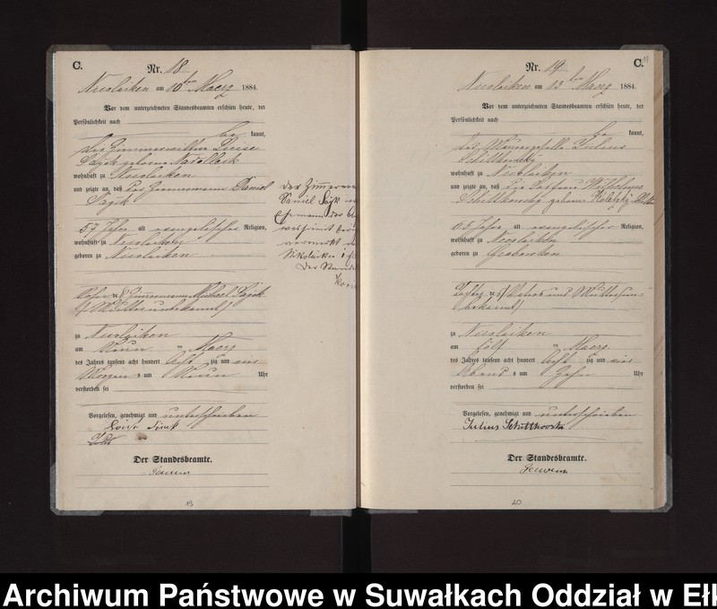 image.from.unit.number "Sterbe-Haupt-Register des Königlichen Preussischen Standes-Amtes Stadt Nicolaiken Kreis Sensburg"