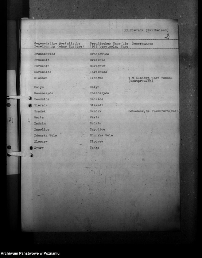 Obraz 6 z jednostki "Ortsnamenänderung - Kreis Sieradz"