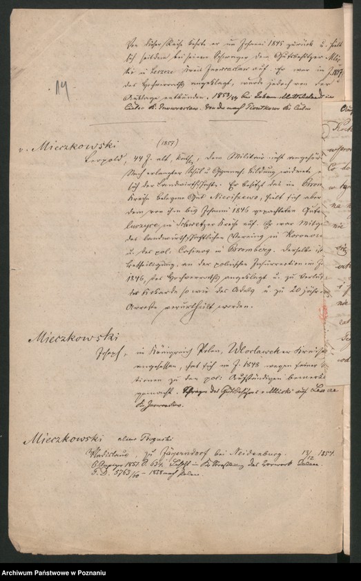 Obraz 17 z jednostki "A. betr. Familie von Mieczkowski"