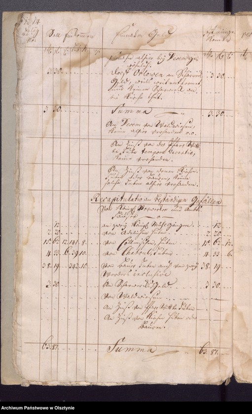 image.from.unit.number "Jahr Kirchen Rechnung der Widminschen Kirchen aller Einnahme und Ausgabe wie auch Bau-Rechnung"