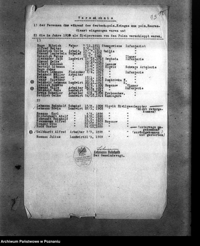 Obraz 16 z jednostki "Amtliche Meldungen Kreis Litzmannstadt (Łódź)"